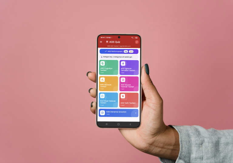 AGS Quiz APP – Android Test Çözme Uygulaması