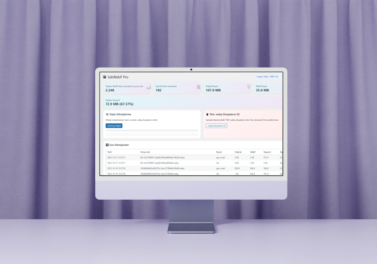 SerkWebP Pro – WordPress WebP Dönüştürme Eklentisi